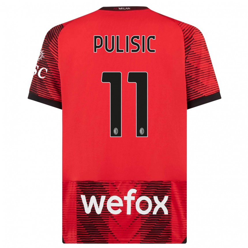 Mujer Fútbol Camiseta Christian Pulisic #11 Negro Rojo 1ª Equipación 2023/24 México