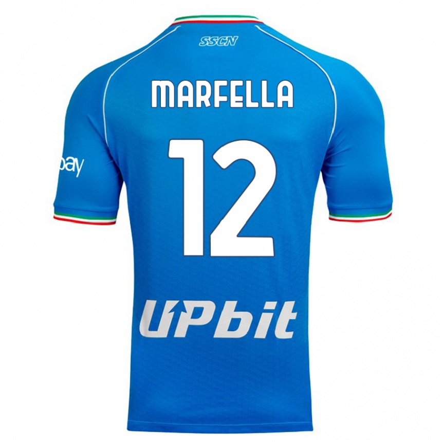 Mujer Fútbol Camiseta Davide Marfella #12 Cielo Azul 1ª Equipación 2023/24 México