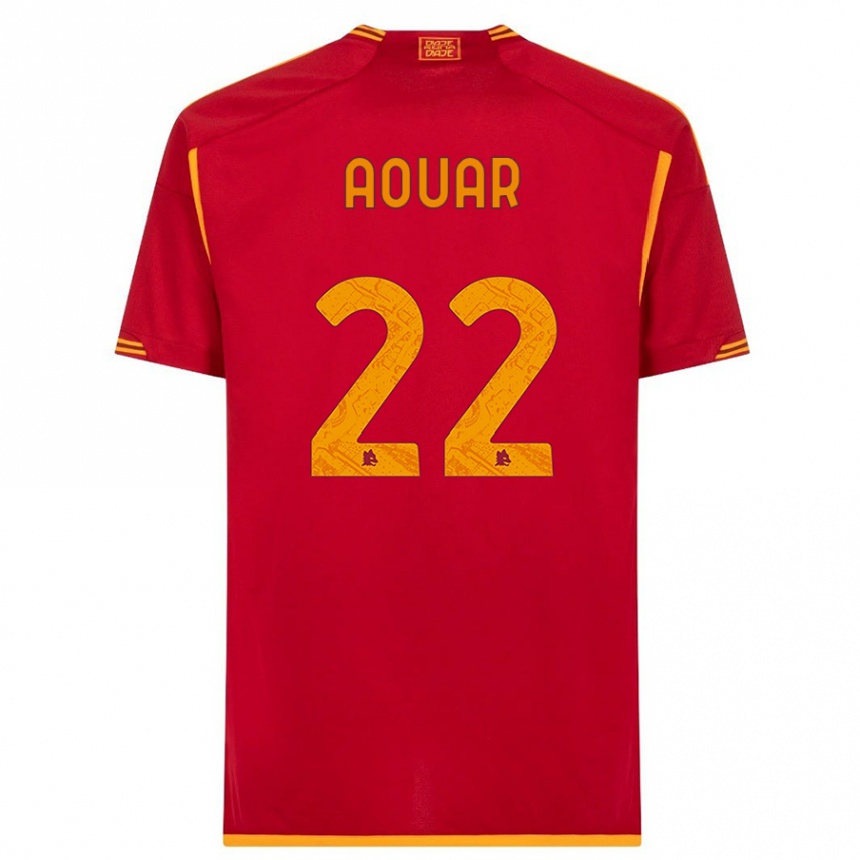 Mujer Fútbol Camiseta Houssem Aouar #22 Rojo 1ª Equipación 2023/24 México