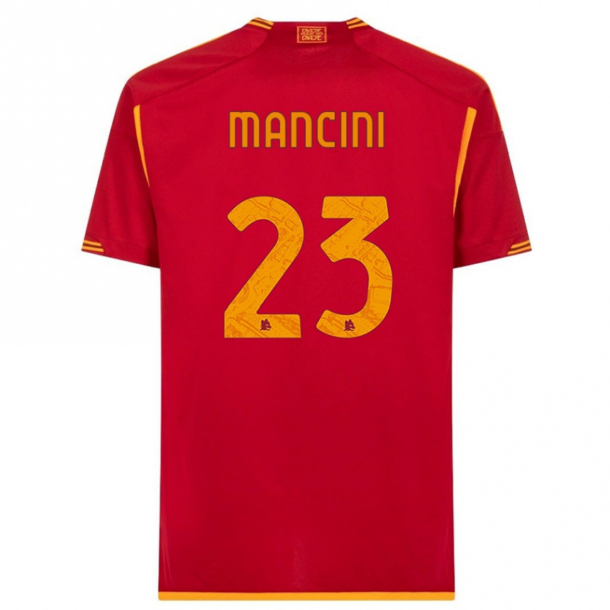 Mujer Fútbol Camiseta Gianluca Mancini #23 Rojo 1ª Equipación 2023/24 México