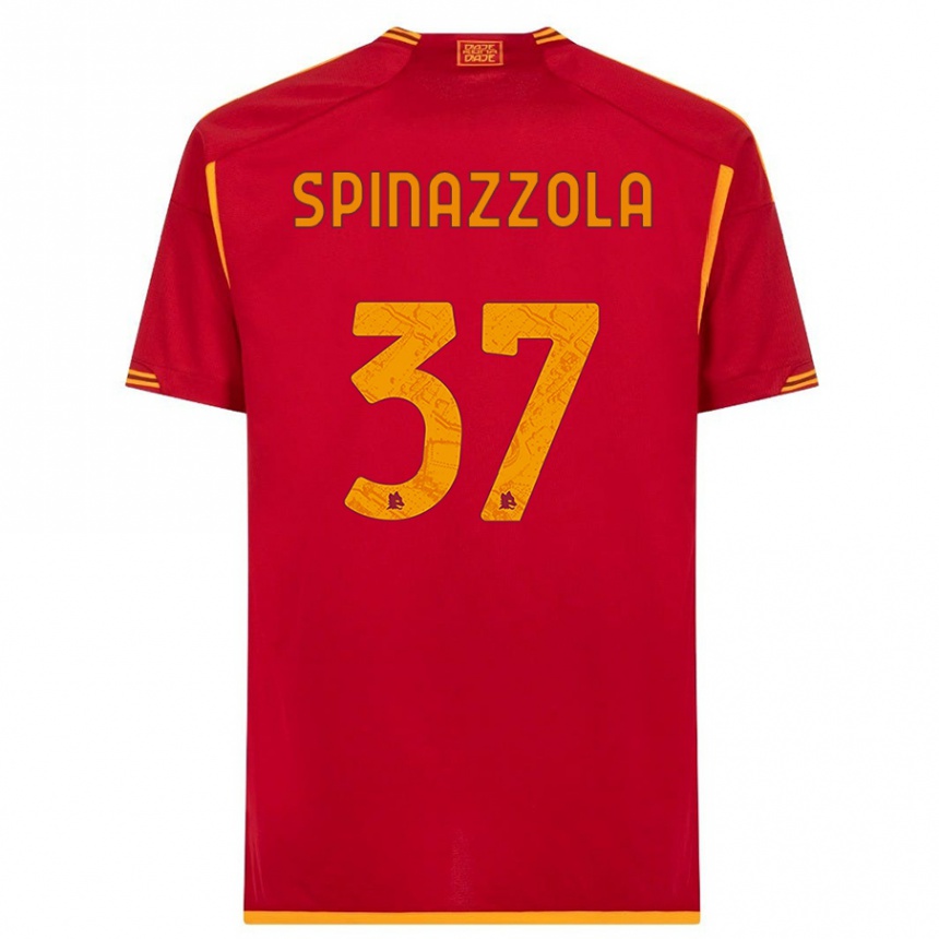 Mujer Fútbol Camiseta Leonardo Spinazzola #37 Rojo 1ª Equipación 2023/24 México