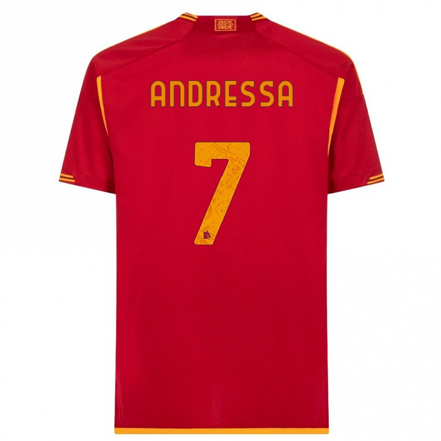 Mujer Fútbol Camiseta Andressa #7 Rojo 1ª Equipación 2023/24 México