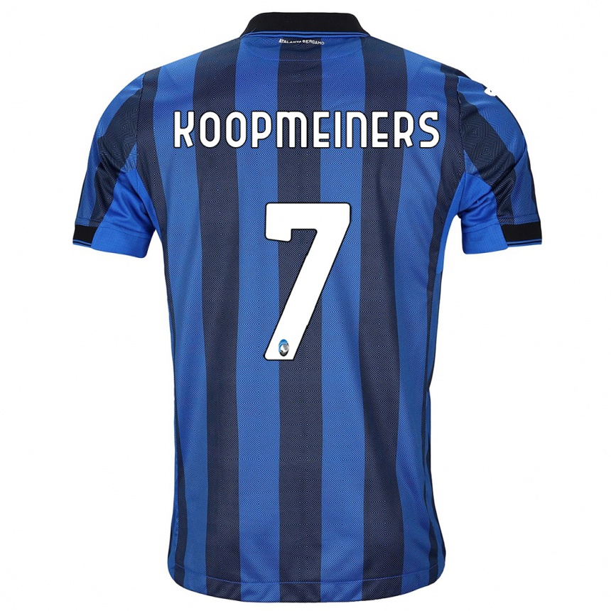 Mujer Fútbol Camiseta Teun Koopmeiners #7 Azul Negro 1ª Equipación 2023/24 México