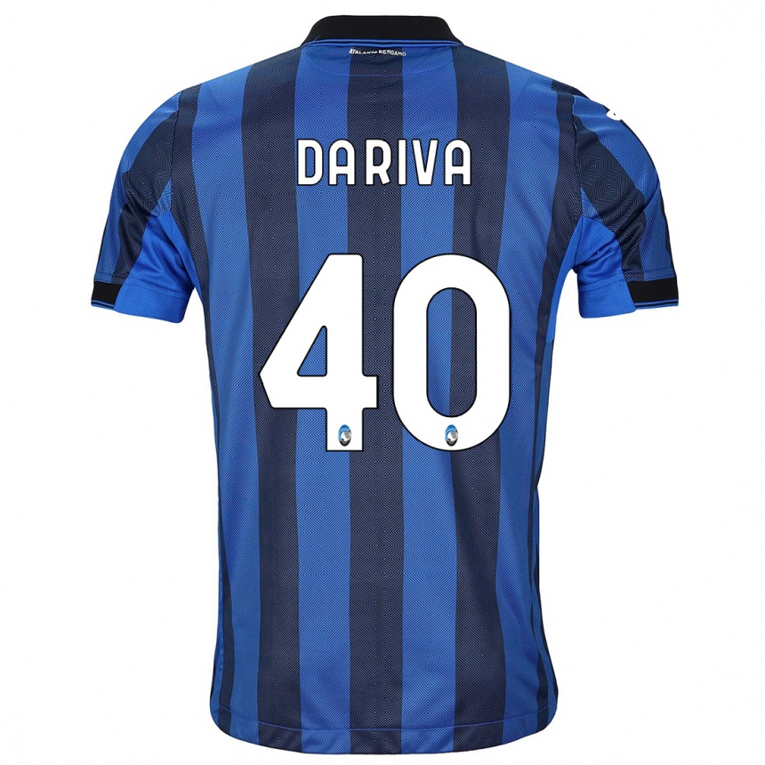 Mujer Fútbol Camiseta Jacopo Da Riva #40 Azul Negro 1ª Equipación 2023/24 México