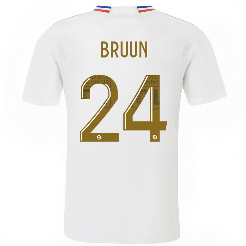 Mujer Fútbol Camiseta Signe Bruun #24 Blanco 1ª Equipación 2023/24 México