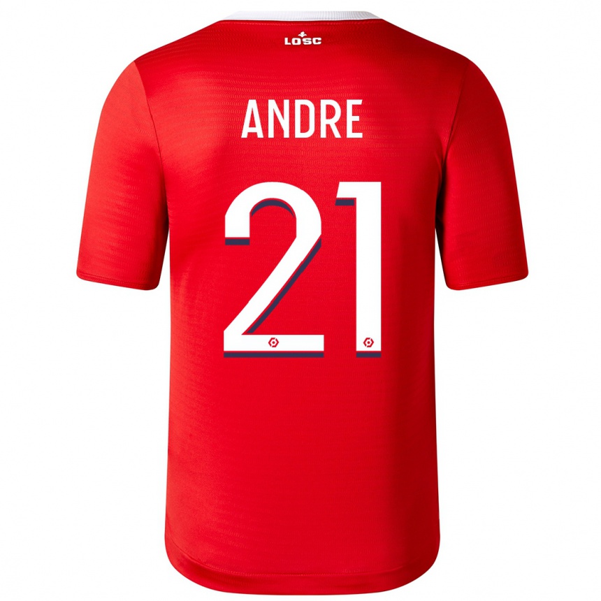 Mujer Fútbol Camiseta Benjamin Andre #21 Rojo 1ª Equipación 2023/24 México