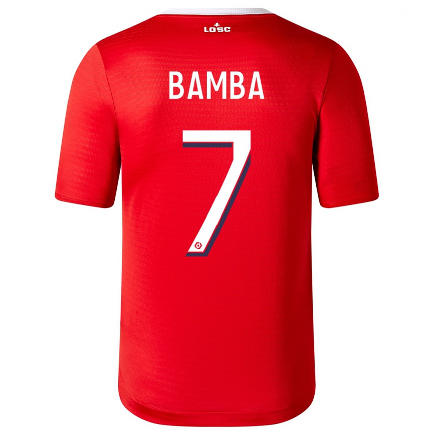 Mujer Fútbol Camiseta Jonathan Bamba #7 Rojo 1ª Equipación 2023/24 México