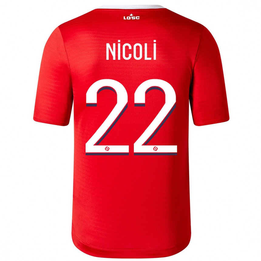 Mujer Fútbol Camiseta Morgane Nicoli #22 Rojo 1ª Equipación 2023/24 México