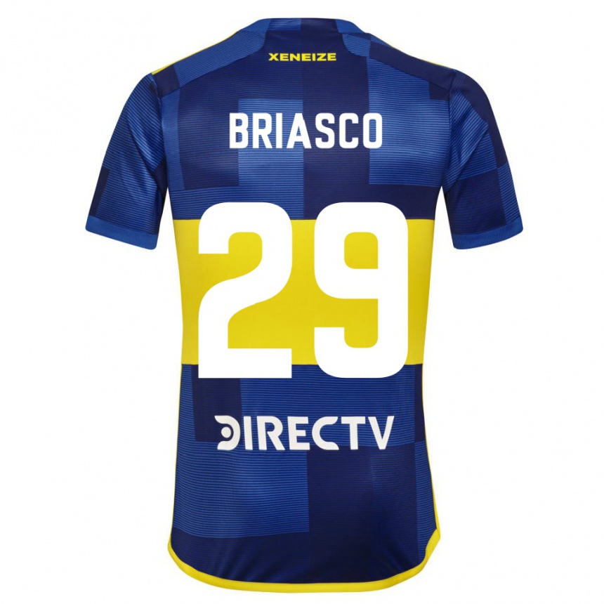 Mujer Fútbol Camiseta Norberto Briasco #29 Azul Oscuro Amarillo 1ª Equipación 2023/24 México