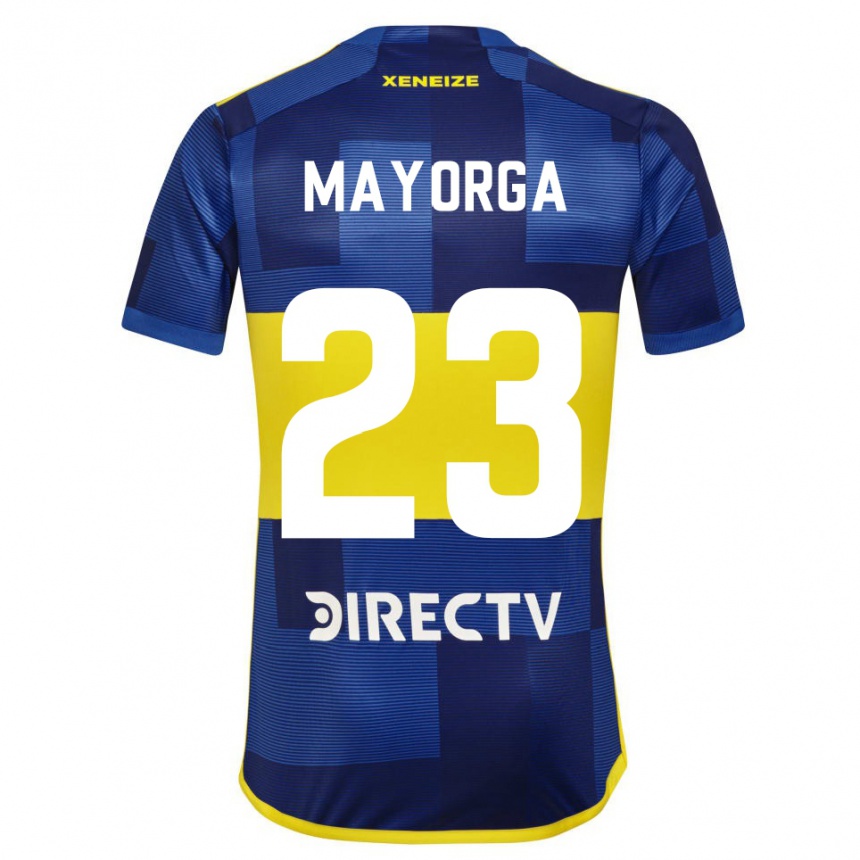 Mujer Fútbol Camiseta Miriam Mayorga #23 Azul Oscuro Amarillo 1ª Equipación 2023/24 México