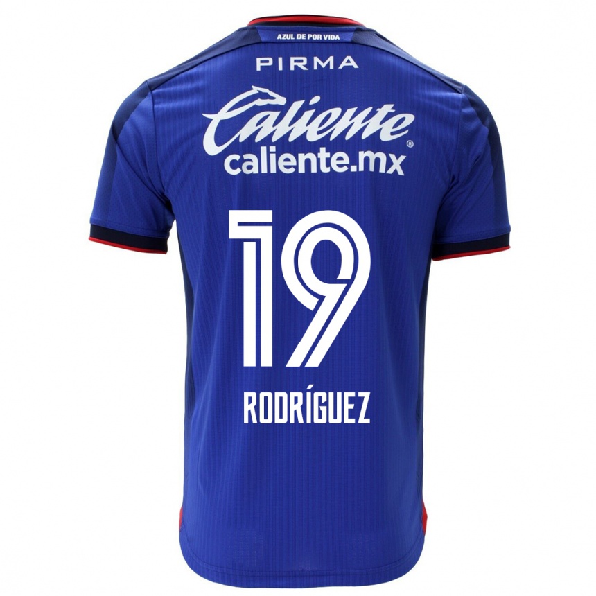 Mujer Fútbol Camiseta Carlos Rodriguez #19 Azul 1ª Equipación 2023/24 México