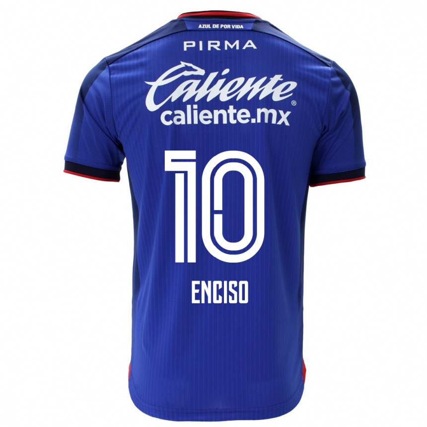 Mujer Fútbol Camiseta Martha Enciso #10 Azul 1ª Equipación 2023/24 México