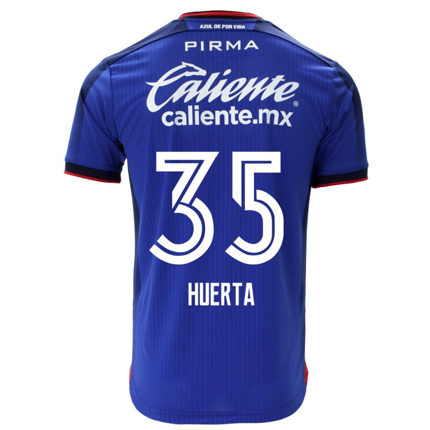Mujer Fútbol Camiseta Renata Huerta #35 Azul 1ª Equipación 2023/24 México
