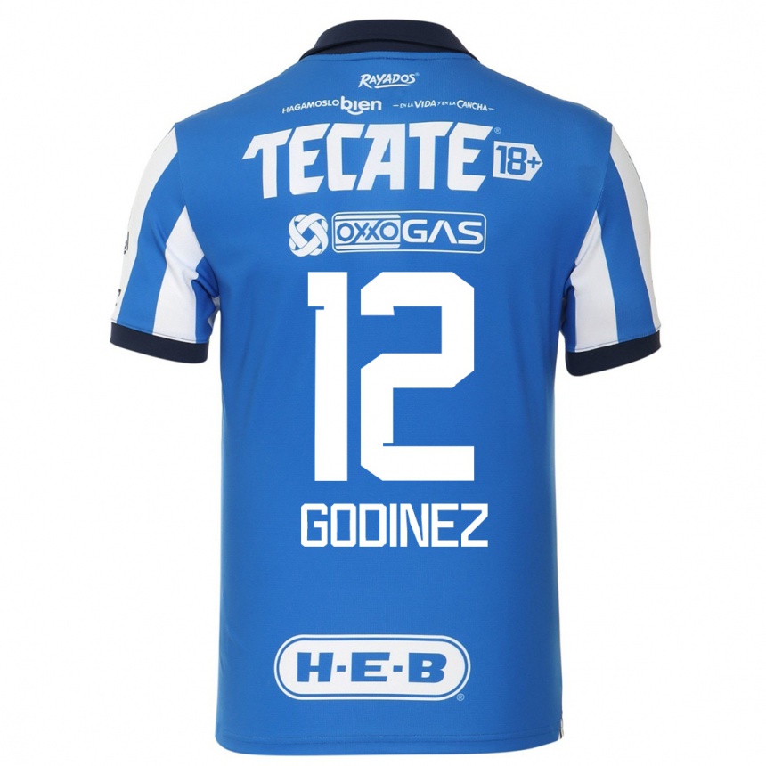 Mujer Fútbol Camiseta Alejandria Godinez #12 Azul Blanco 1ª Equipación 2023/24 México