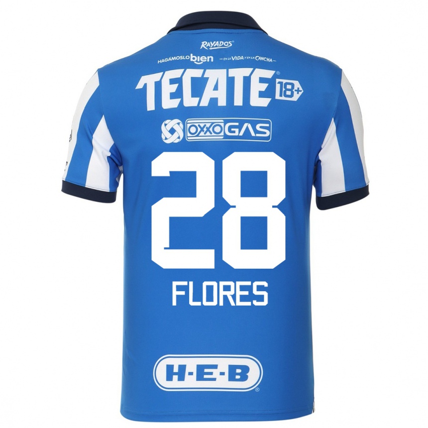Mujer Fútbol Camiseta Silvana Flores #28 Azul Blanco 1ª Equipación 2023/24 México