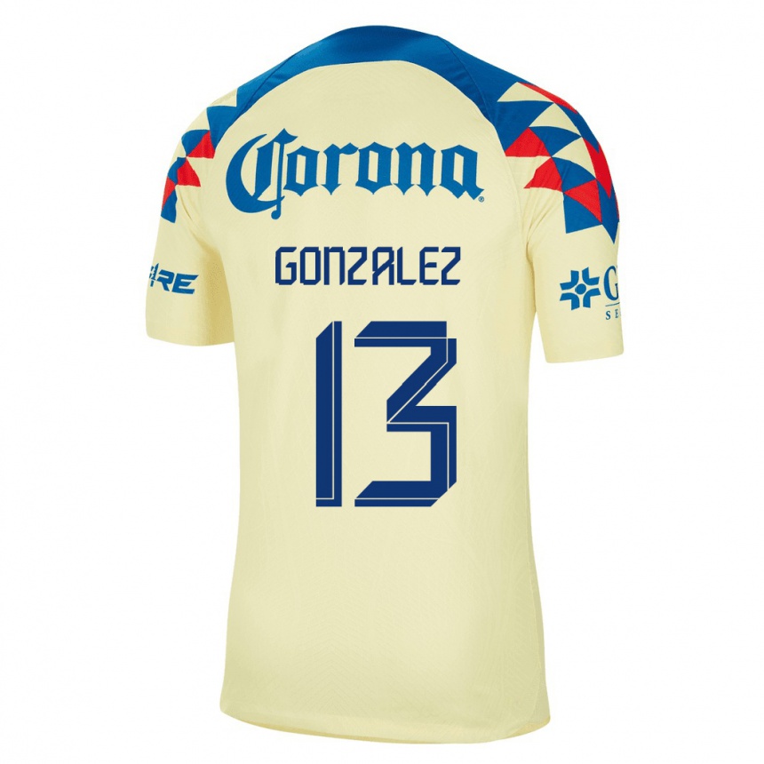 Mujer Fútbol Camiseta Eva Gonzalez #13 Amarillo 1ª Equipación 2023/24 México