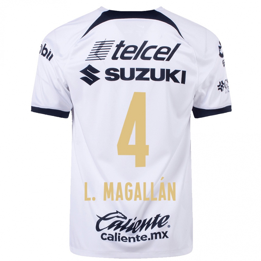 Mujer Fútbol Camiseta Lisandro Magallan #4 Blanco 1ª Equipación 2023/24 México