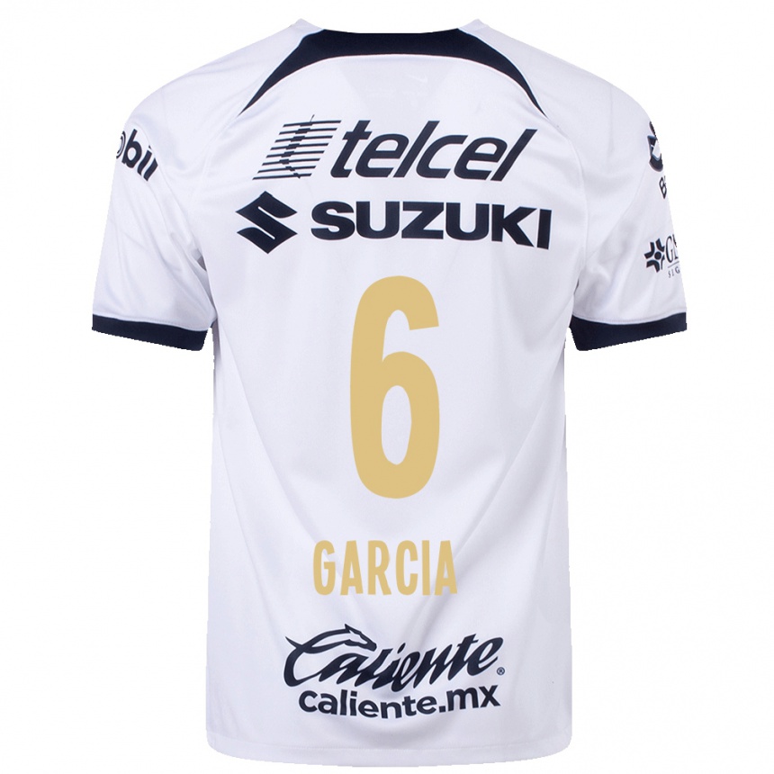 Mujer Fútbol Camiseta Marco Garcia #6 Blanco 1ª Equipación 2023/24 México