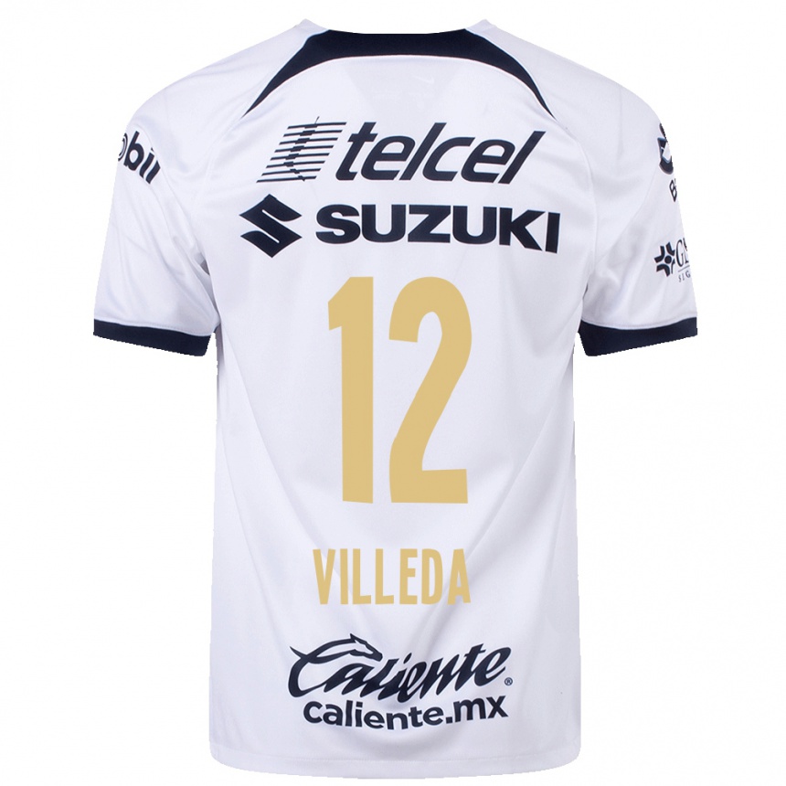 Mujer Fútbol Camiseta Melany Villeda #12 Blanco 1ª Equipación 2023/24 México