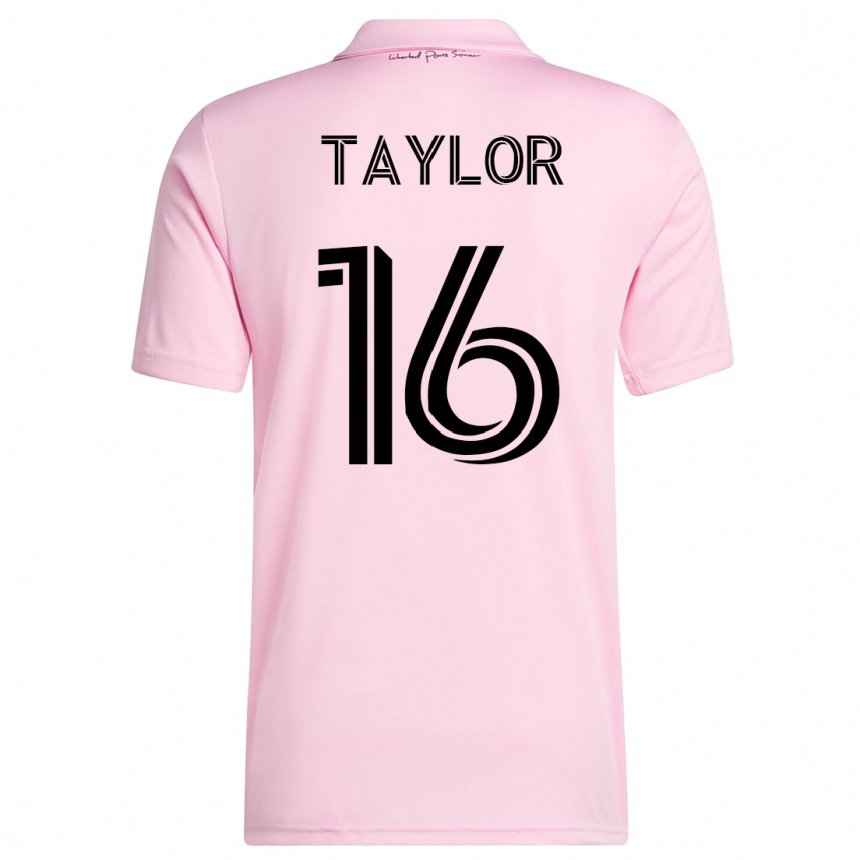 Mujer Fútbol Camiseta Robert Taylor #16 Rosa 1ª Equipación 2023/24 México