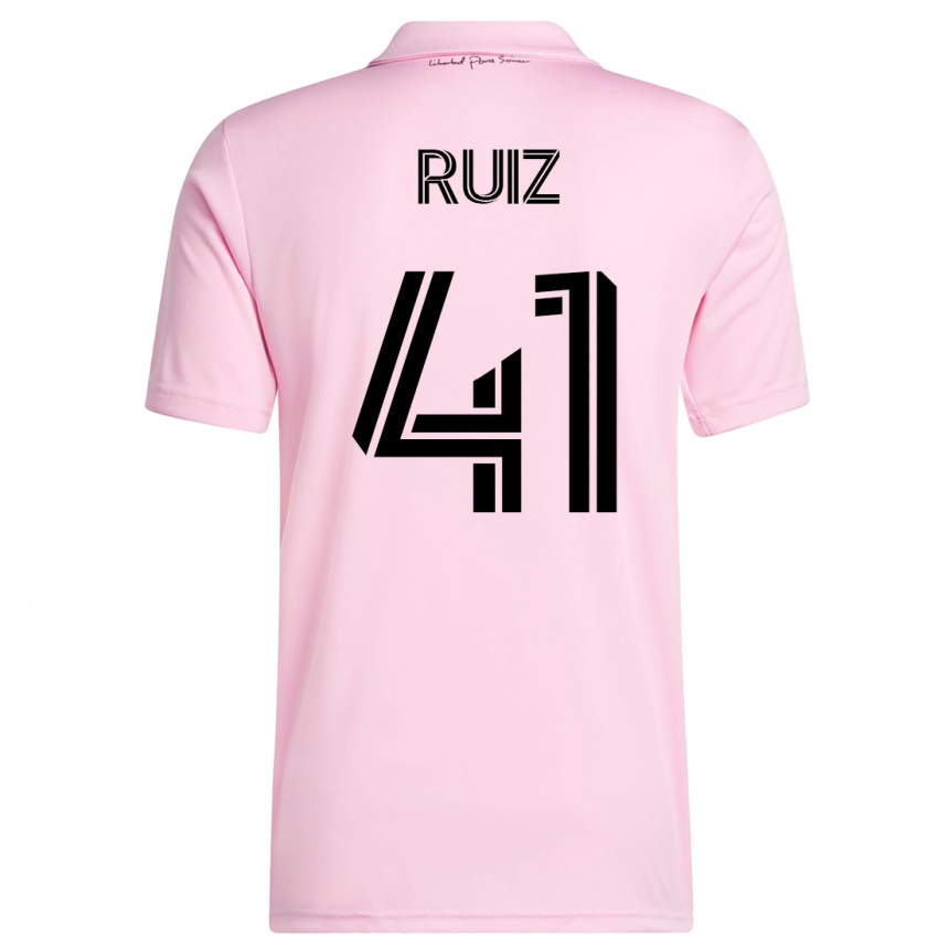 Mujer Fútbol Camiseta David Ruíz #41 Rosa 1ª Equipación 2023/24 México