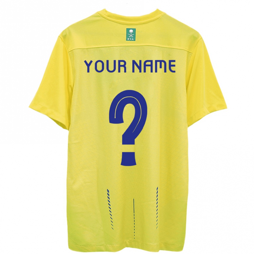 Mujer Fútbol Camiseta Su Nombre #0 Amarillo 1ª Equipación 2023/24 México