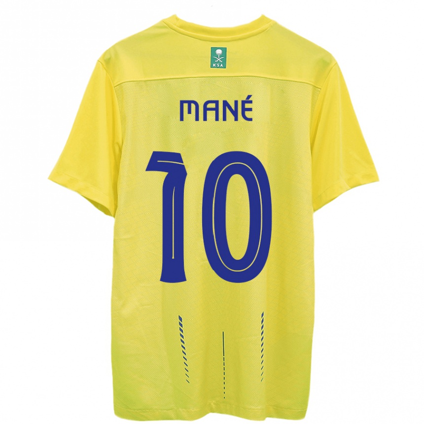 Mujer Fútbol Camiseta Sadio Mane #10 Amarillo 1ª Equipación 2023/24 México