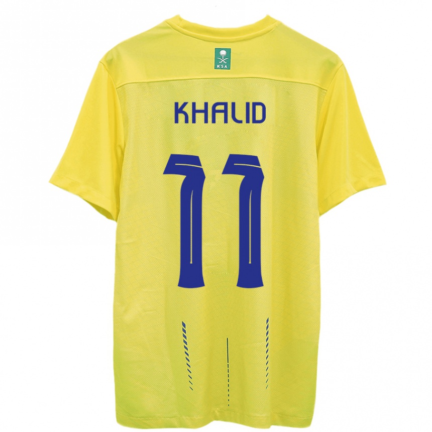 Mujer Fútbol Camiseta Khalid Al-Ghannam #11 Amarillo 1ª Equipación 2023/24 México