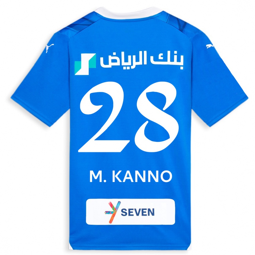 Mujer Fútbol Camiseta Mohamed Kanno #28 Azul 1ª Equipación 2023/24 México