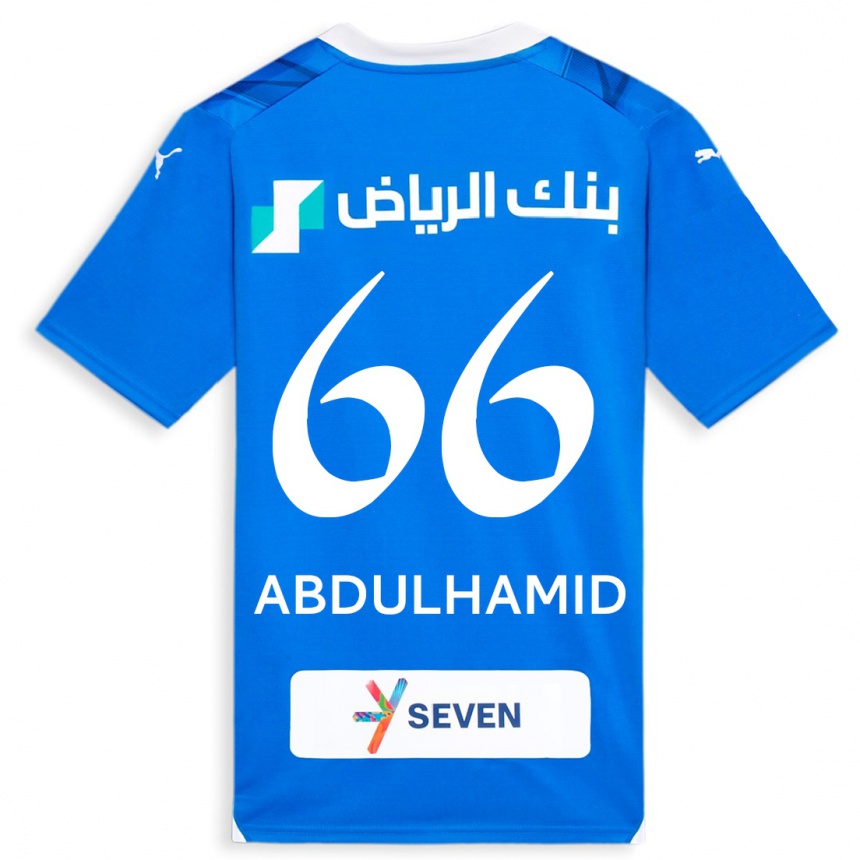 Mujer Fútbol Camiseta Saud Abdulhamid #66 Azul 1ª Equipación 2023/24 México
