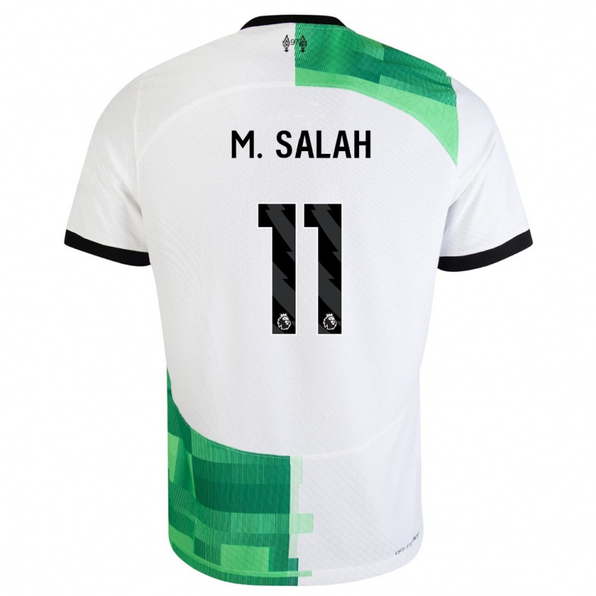 Mujer Fútbol Camiseta Mohamed Salah #11 Blanco Verde 2ª Equipación 2023/24 México