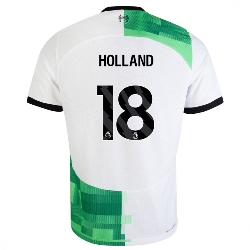 Mujer Fútbol Camiseta Ceri Holland #18 Blanco Verde 2ª Equipación 2023/24 México