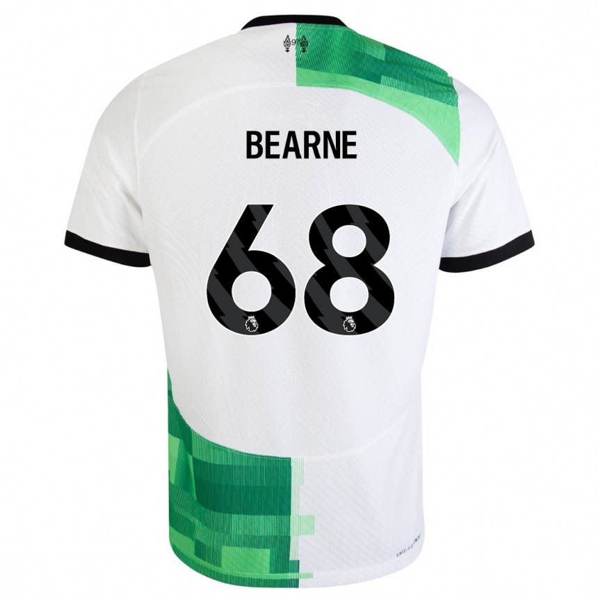 Mujer Fútbol Camiseta Jack Bearne #68 Blanco Verde 2ª Equipación 2023/24 México