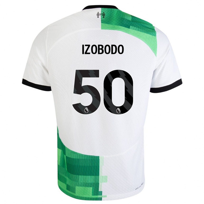 Mujer Fútbol Camiseta Elijah Izobodo John #50 Blanco Verde 2ª Equipación 2023/24 México