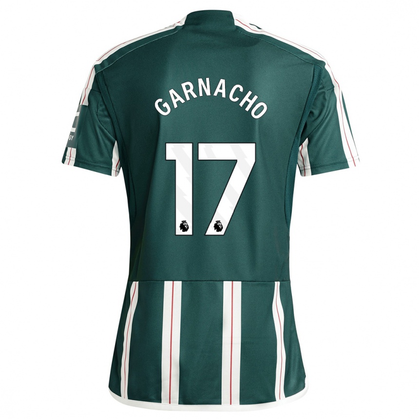 Mujer Fútbol Camiseta Alejandro Garnacho #17 Verde Oscuro 2ª Equipación 2023/24 México