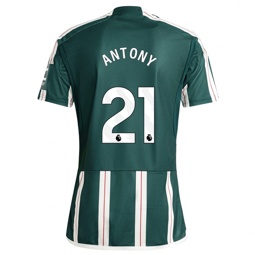 Mujer Fútbol Camiseta Antony #21 Verde Oscuro 2ª Equipación 2023/24 México