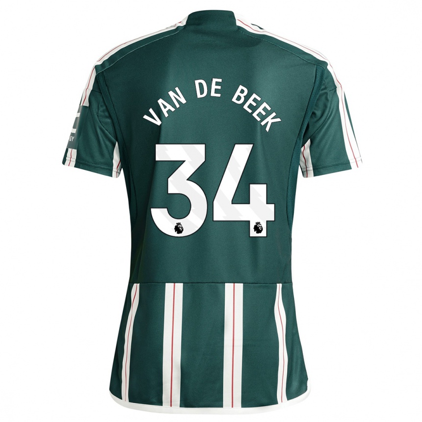 Mujer Fútbol Camiseta Donny Van De Beek #34 Verde Oscuro 2ª Equipación 2023/24 México