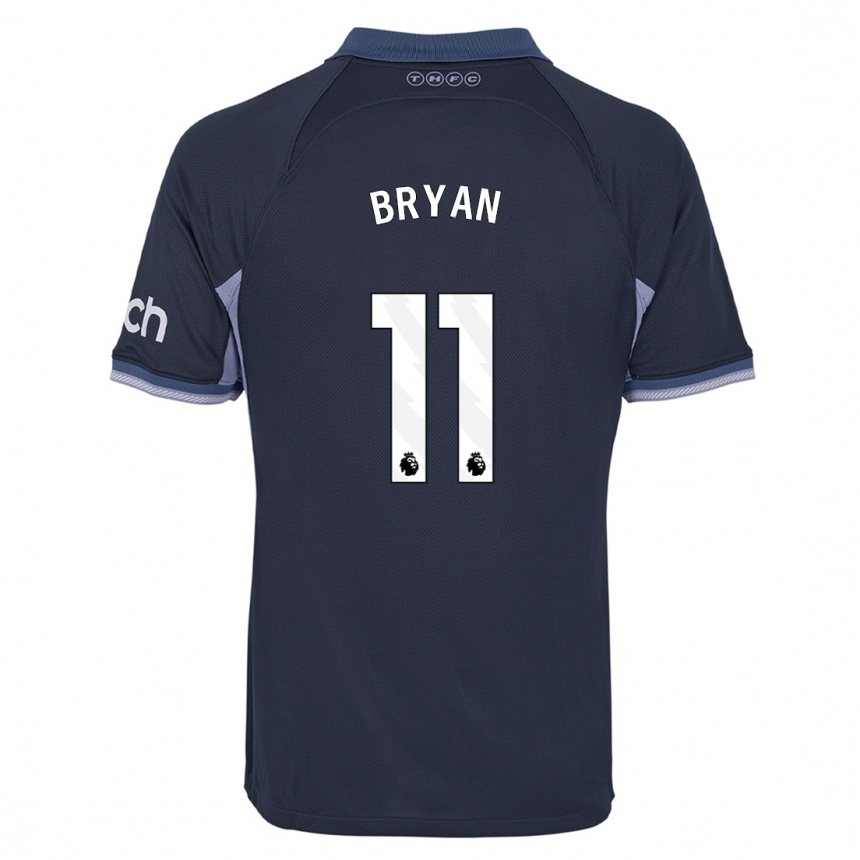Mujer Fútbol Camiseta Bryan Gil #11 Azul Oscuro 2ª Equipación 2023/24 México