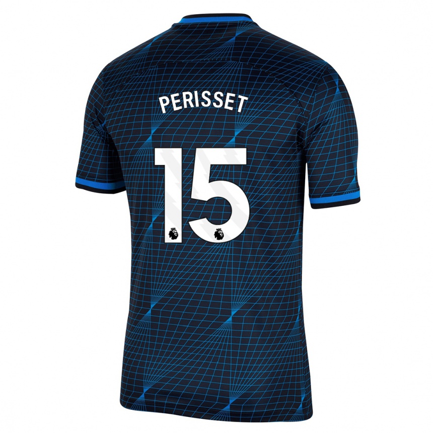 Mujer Fútbol Camiseta Eve Perisset #15 Azul Oscuro 2ª Equipación 2023/24 México