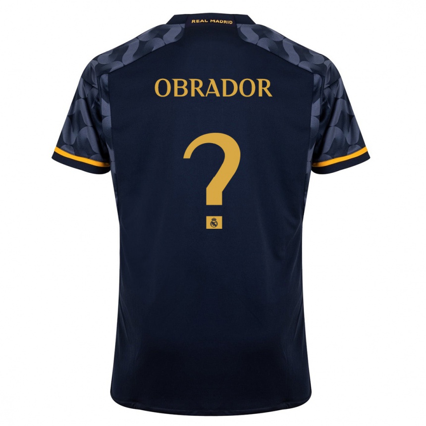 Mujer Fútbol Camiseta Rafael Obrador #0 Azul Oscuro 2ª Equipación 2023/24 México