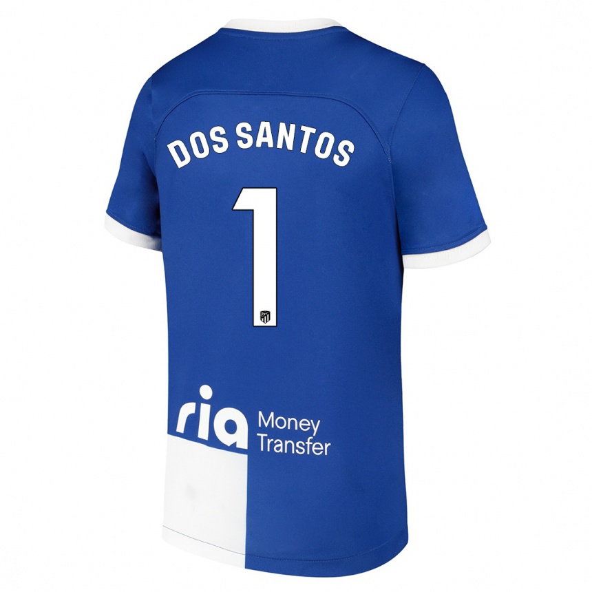 Mujer Fútbol Camiseta Alex Dos Santos #1 Azul Blanco 2ª Equipación 2023/24 México