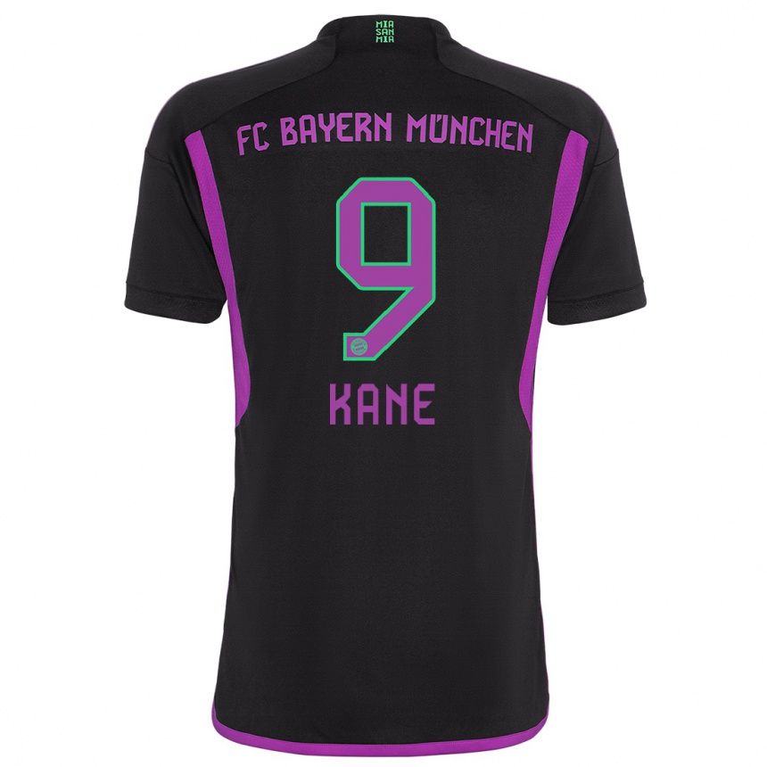 Mujer Fútbol Camiseta Harry Kane #9 Negro 2ª Equipación 2023/24 México