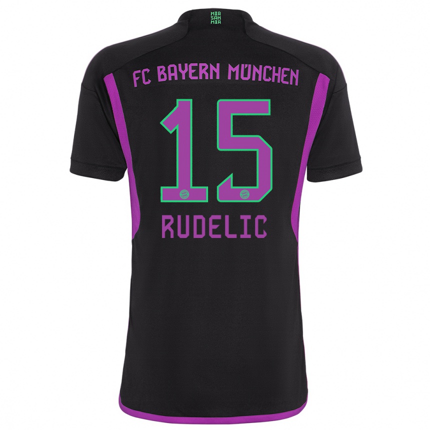 Mujer Fútbol Camiseta Ivana Rudelic #15 Negro 2ª Equipación 2023/24 México