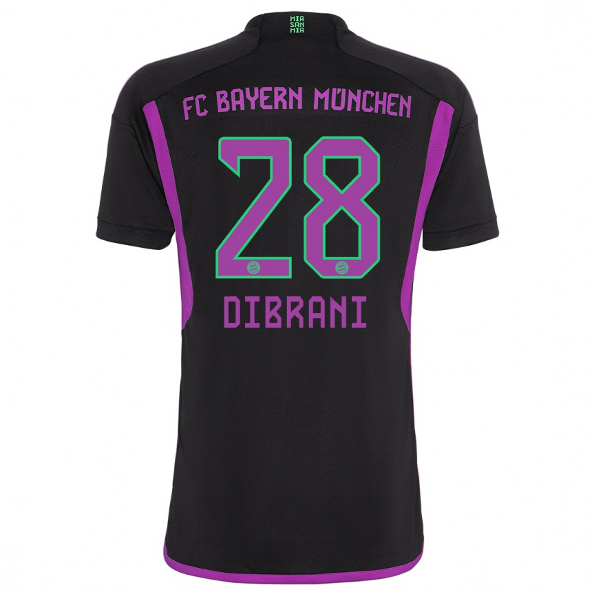 Mujer Fútbol Camiseta Benjamin Dibrani #28 Negro 2ª Equipación 2023/24 México