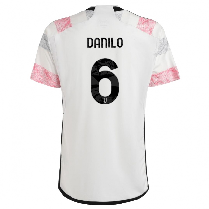 Mujer Fútbol Camiseta Danilo #6 Blanco Rosa 2ª Equipación 2023/24 México