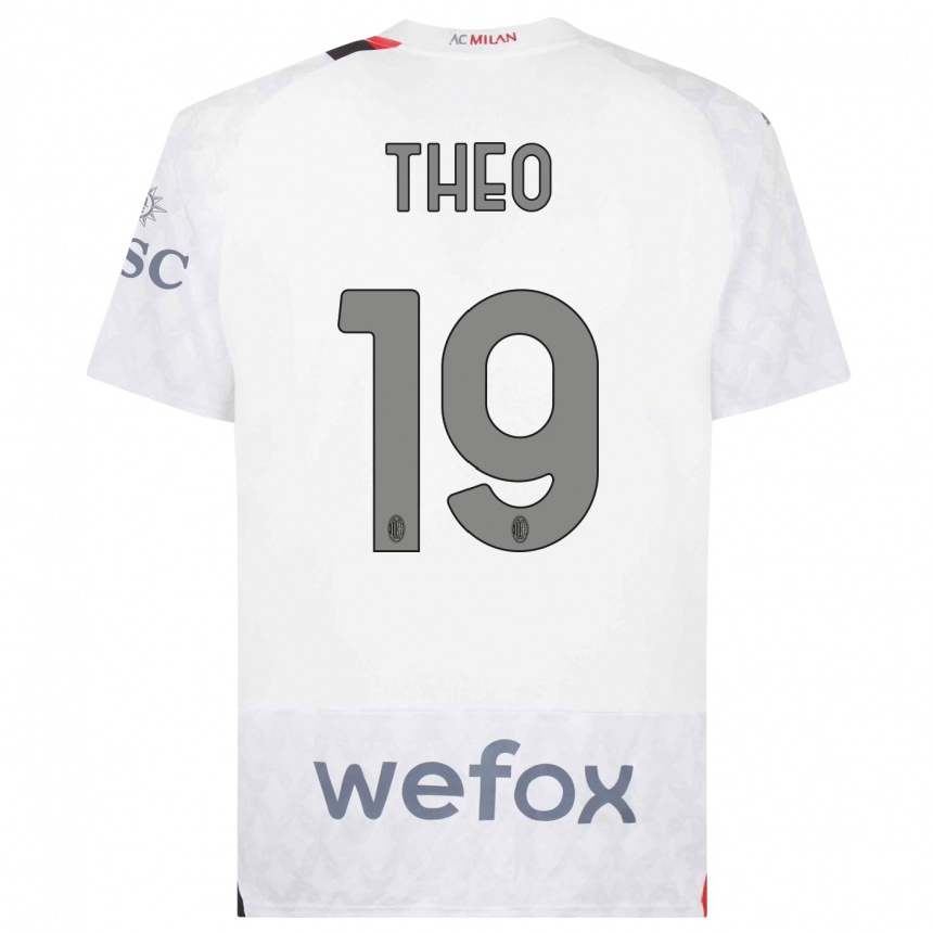 Mujer Fútbol Camiseta Theo Hernandez #19 Blanco 2ª Equipación 2023/24 México