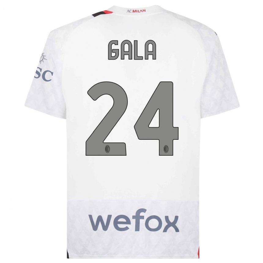 Mujer Fútbol Camiseta Antonio Gala #24 Blanco 2ª Equipación 2023/24 México