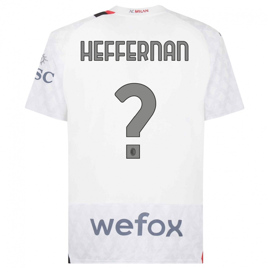 Mujer Fútbol Camiseta Cathal Heffernan #0 Blanco 2ª Equipación 2023/24 México