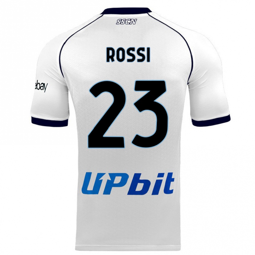 Mujer Fútbol Camiseta Leonardo Rossi #23 Blanco 2ª Equipación 2023/24 México