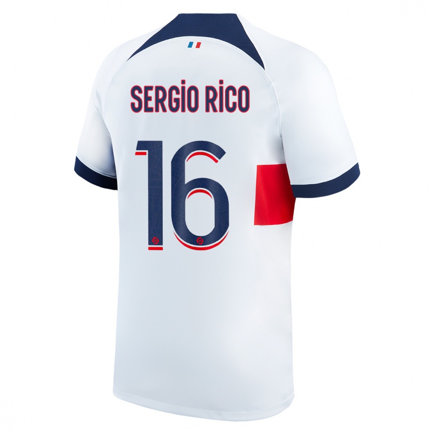 Mujer Fútbol Camiseta Sergio Rico #16 Blanco 2ª Equipación 2023/24 México